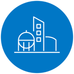 BP Icon Facility in Blue Circle size 120x120